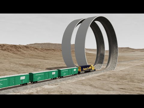 Trains vs Double Vertical Loop Crashes 9 in BeamNG۔Drive by BeamNG High Speed