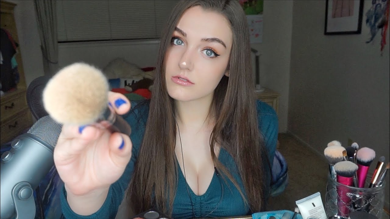 ASMR Friend Does Your Makeup Roleplay (Personal Attention & Whispers)