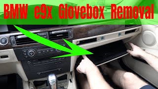 How to remove Glove Box on 07 12 BMW e90 e92