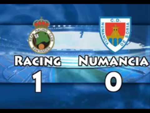 Racing 5 - Numancia 0  15/03/09  Liga BBVA Goles en 3D