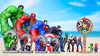 Rescue SUPERHERO All Family HULK & SPIDERMAN, SUPERMAN, CAPTAIN : Back from the Dead SECRET