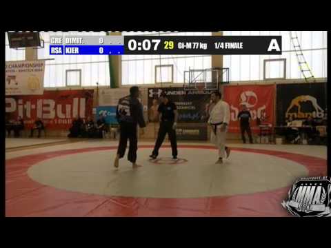 Ερμής Δημητρόπουλος Vs L. Kier (RSA) - Gi - Fila World 2012