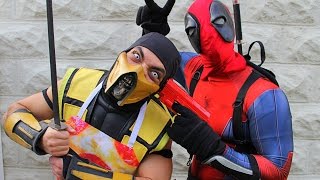 Scorpion & Deadpool Make Pizza! (Cooking With Scorpion!) Mortal Kombat