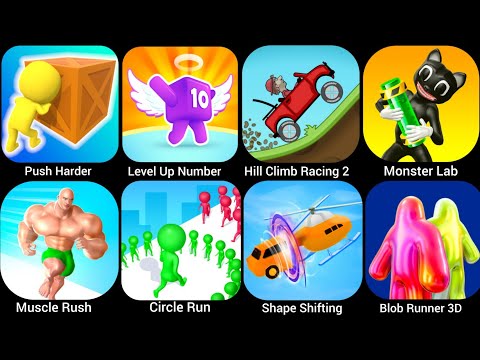 ✅Shape Shifting, Level Up Number,Hill Climb Racing 2, Monster Lab, Muscle Rush, Circle Run...