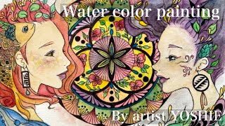 02 Pen drawing/Painting/byartist YOSHIE🎨202106