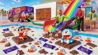 Download lagu Shinchan Found Kinder Joy Chocolate Swimming Pool IN 😋🍫 Indian Theft Auto Simulator mp3
