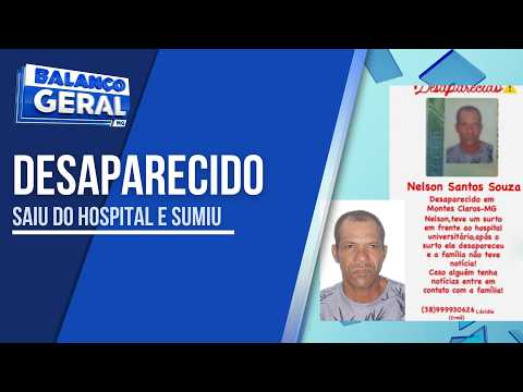 HOMEM SAIU  PARA ATENDIMENTO MÉDICO E NÃO VOLTA PARA CASA