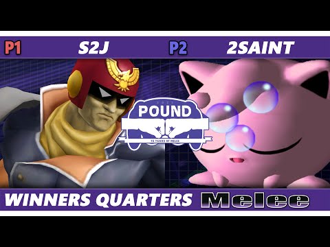 Pound 2021 Winners Quarters - S2J (Captain Falcon) Vs. 2saint (Jigglypuff) SSBM Melee Tournament