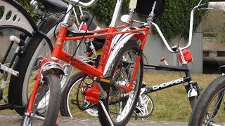 preview picture of video 'Raleigh Chopper Grifters Custom Bike Milton Keynes Ride 8th March 2015'