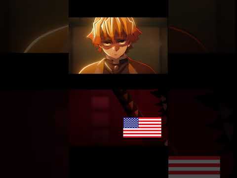 Which one sounds the BEST? Kaigaku english VA vs Japanese Va  #demonslayer #voice