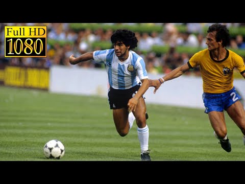 Argentina - Brazil World Cup 1982 | Full highlight | 1080p HD - Diego Maradona