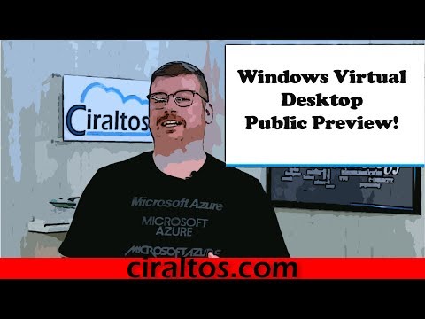 Azure Windows虛擬桌面公開預覽演練 (Azure Windows Virtual Desktop Public Preview Walkthrough)