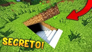 MINECRAFT: COMO HACER UN SUPER BUNKER SECRETO DE LUJO EN MENOS DE 10 MINUTOS! | CASA OCULTA
