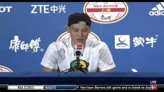 Jeremy Lin post game interview - Hornets vs Clippers | 10/14/2015