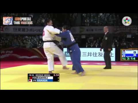 Judo Grand Slam Tokyo 2014 Bronze -78kg RAMIREZ Yahima (POR) vs. HAMADA Shori (JPN)
