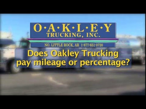 Does Oakley pay mileage or percentage?