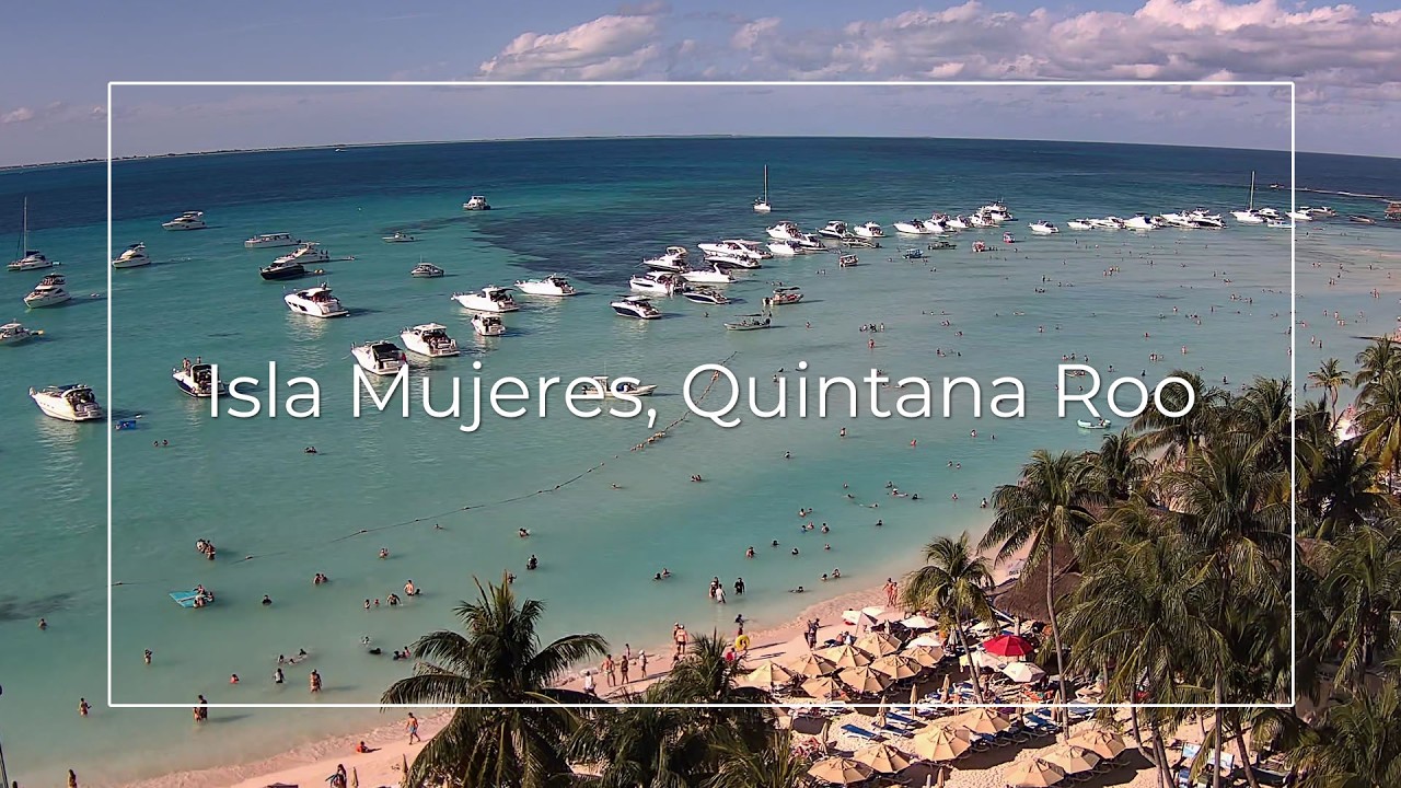 Live webcam view of Playa Norte Beach, Isla Mujeres