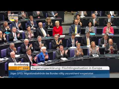 Flüchtlingskrise: Regierungserklärung und Debatte am 24.09.2015