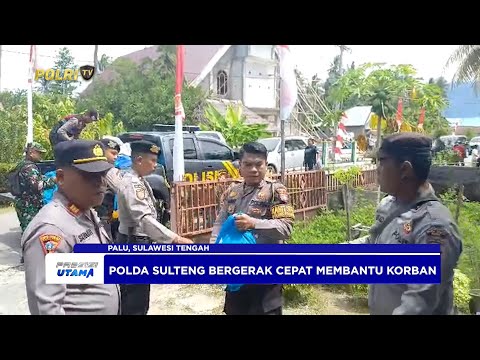 POLDA SULTENG BERI BANTUAN KEPADA KORBAN TERDAMPAK GEMPA