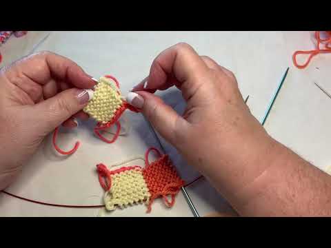 Working ideas for log cabin mitts