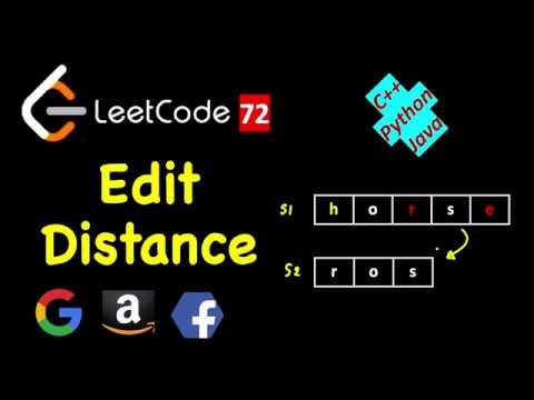 Edit Distance | Dynamic Programming | LeetCode 72 | C Java Python