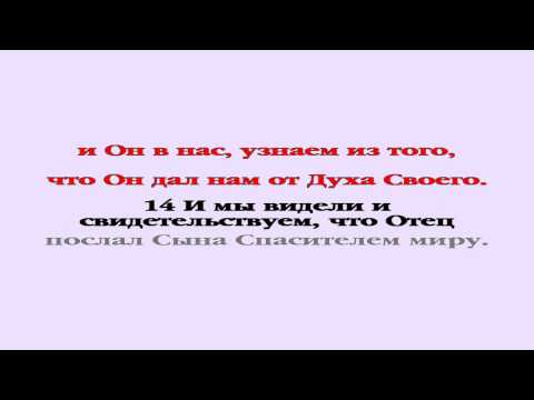 Видеобиблия. 1-е Послание Иоанна. Глава 4