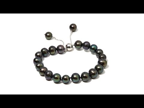 Imperial Pearls Black Cultured Pearl Bracelet