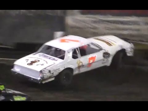 American Stock Car Crashes And Takes Down A Billboard Truck Crash