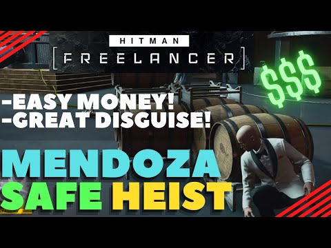 Hitman Freelancer FAST Cash (+ Disguise) in Mendoza Safe! Short Guide #hitman
