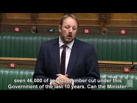 Toby Perkins' question and the Minister's answer exposes how stretched our Armed Forces are