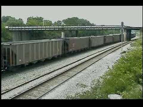 NS 735 w/ BNSF Power at Coffey's Cliff