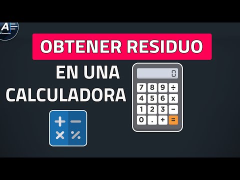 Part of a video titled COMO HALLAR EL RESIDUO DE UNA DIVISIÓN (En Calculadora)