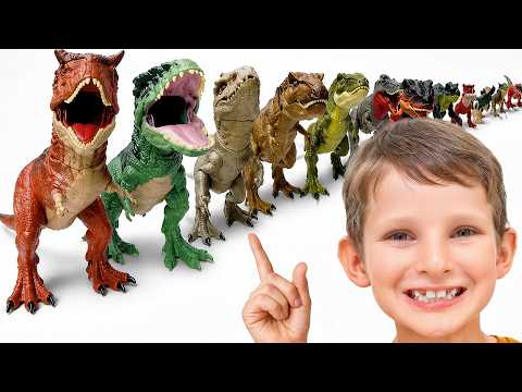 Hide And Seek With 50 Dinosaurs Adventure! 🦖🌋✨