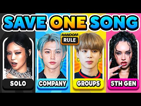 SAVE ONE DROP ONE🎵 Random Rule 🎲Save your Favorite Tracks! | KPOP QUIZ