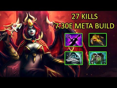 Queen of Pain Mid - 27 Kills - 7.30e Meta Build (0172)