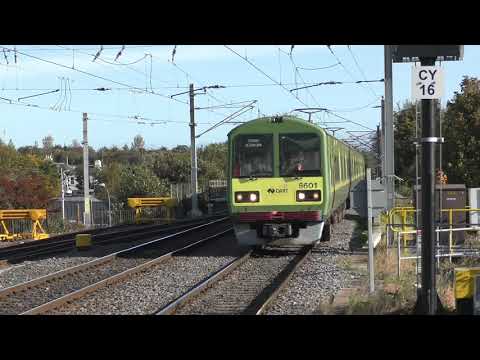 Irish Rail 201 Class Loco 227 + Enterprise Train and DART EMUs 8601/02 and 8636/35 - Clontarf Road