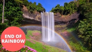 Breath-taking video of the end of the rainbow - a stunning waterfall