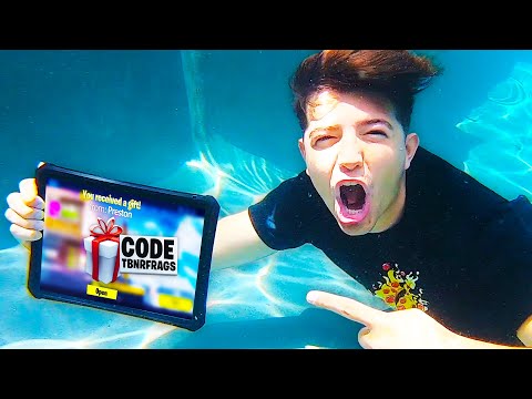 GIFTING Fortnite YouTubers while UNDERWATER!