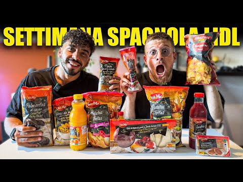 PROVIAMO TUTTO IL CIBO DELLA SETTIMANA SPAGNOLA DELLA LIDL - NON CI POSSO CREDERE È TUTTO DELIZIOSO!