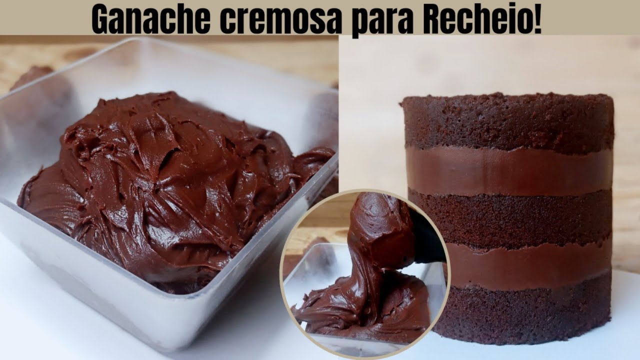Ganache Cremosa e Firme Para Recheio.