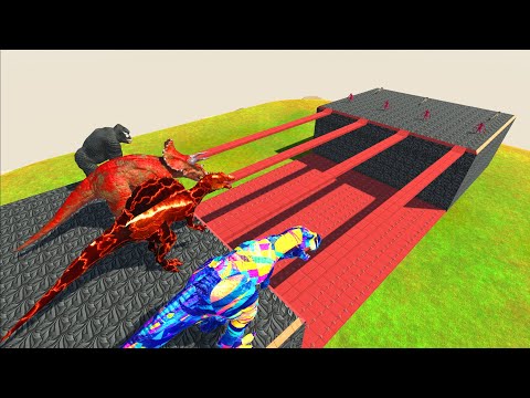 Colors Race To Get a Pachycephalosaurus | Animal Revolt Battle Simulator