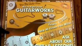 Interactive Floor in Shopping mall. Virtual Guitar.