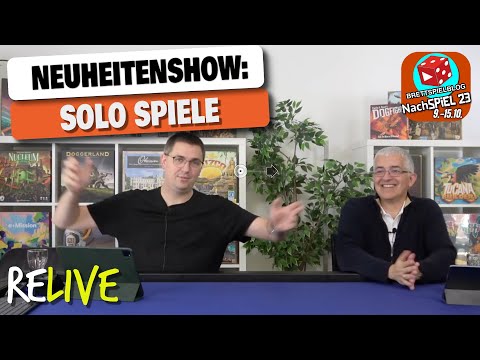NeuheitenShow: Solo Brettspiele mit Spartacus und Ben - ReLive NachSPIEL 23