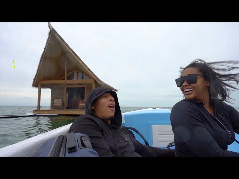 SURPRISE!! HE HAD NO IDEA WE'RE SPENDING THE NIGHT IN THE MIDDLE OF THE OCEAN! *PRICELESS REACTION*