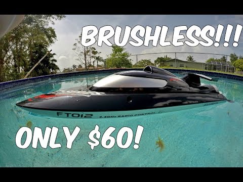 OMG! MUST SEE! Brushless RC Boat Feilun FT012 Review