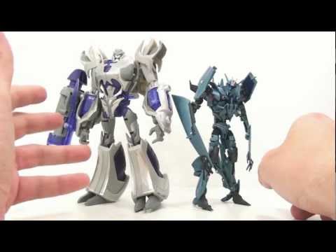 Video Review of the Reprolabels, Transformers Prime Megatron and Soundwave upgrade