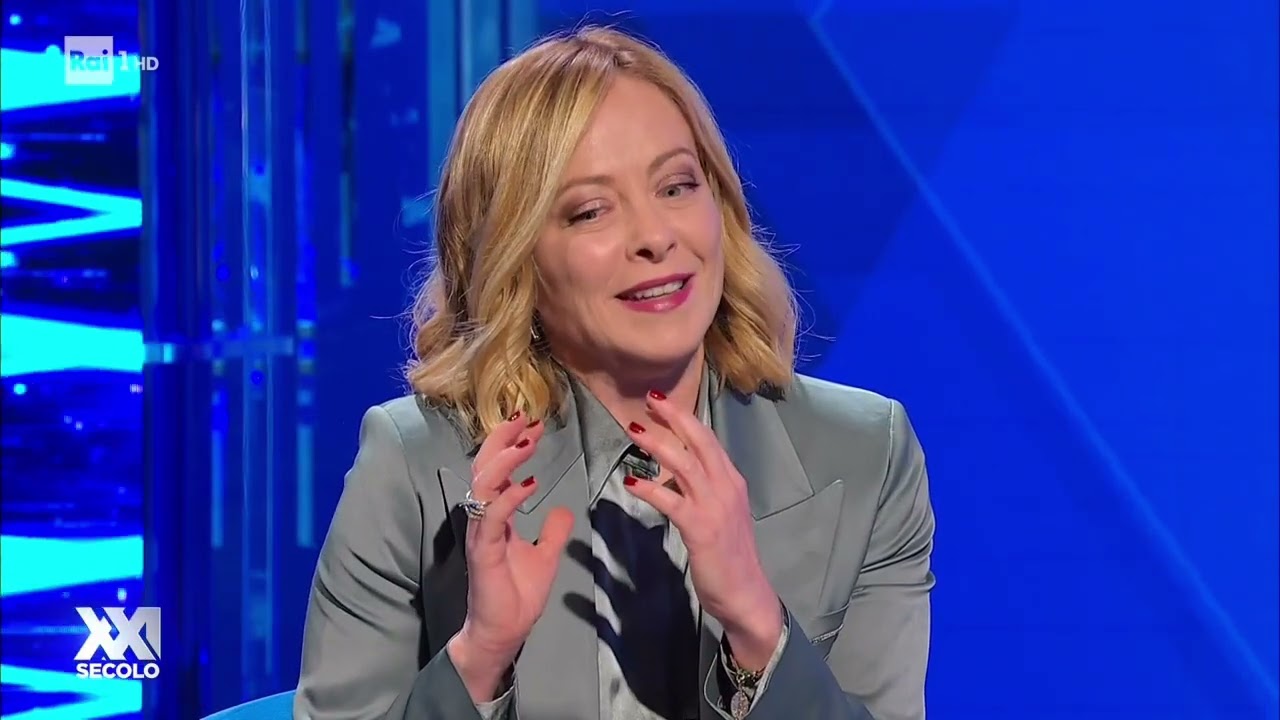 *ULTIM'ORA* Una straordinaria Giorgia Meloni a XXI Secolo intervistata da Giorgino. Non perdetela!