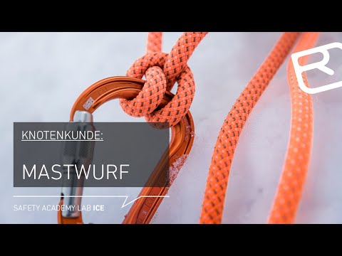 Instructions: One-handed mast hitch - Knotting for alpine tours - Tutorial (5/18) |LAB ICE