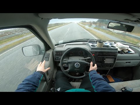 VW Transporter T4 2.5 liter TDi - 2002 Edition | POV Drive Around in Old Diesel | Wanna See Autos