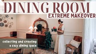 Creating my FIRST EVER dining room: DIY window seat, upcycling a sconce | Kitchen Makeover Part 1